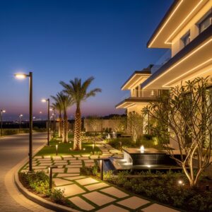 أعمال إنارة خارجية للمشاريع في الرياض 