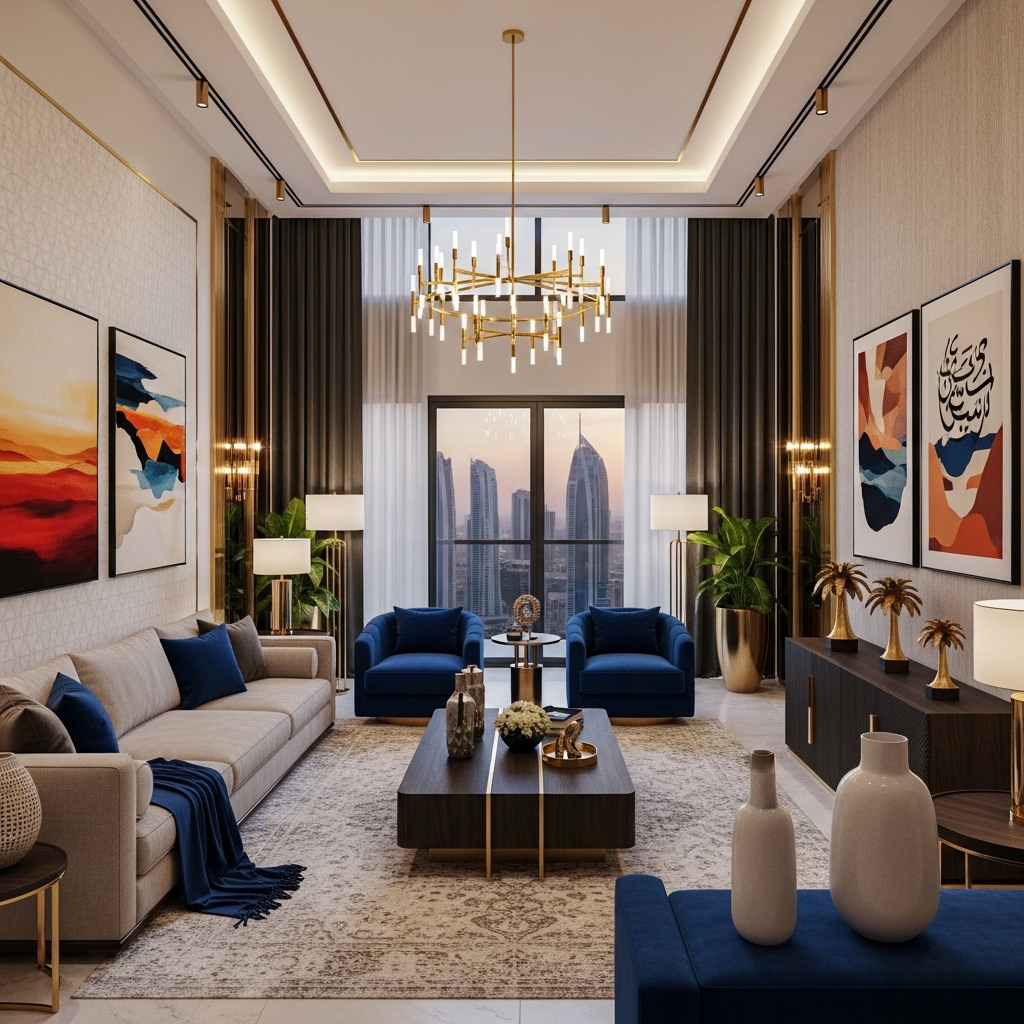 تصميم داخلي شقق بالرياض