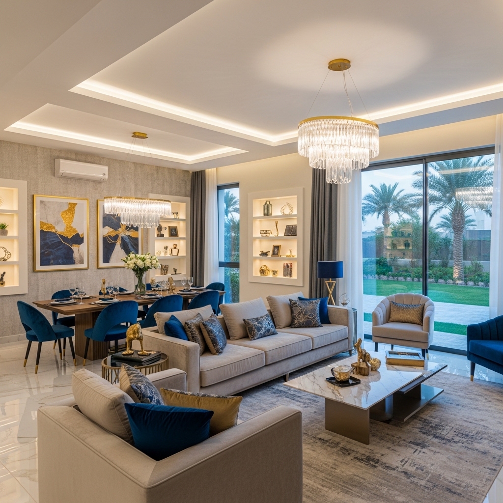 تصميم داخلي فلل في الدمام