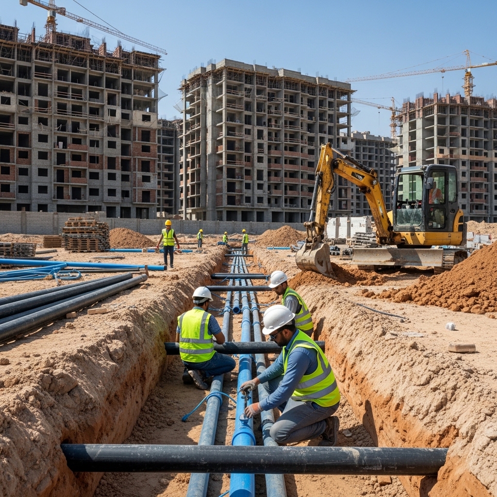 مقاول أعمال صحية متكاملة بالرياض