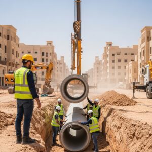 مقاول شبكات تصريف أمطار في القصيم